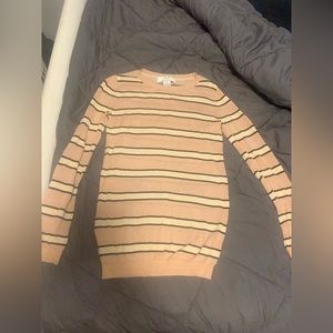 Striped shimmer sweater